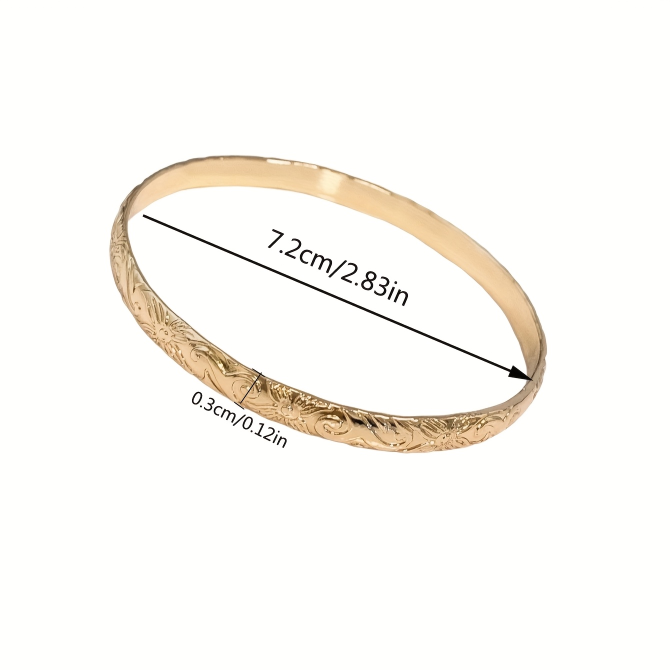 Women's Hawaiian Design Copper Bangle Bracelet, Tropical Gift